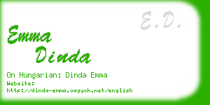 emma dinda business card